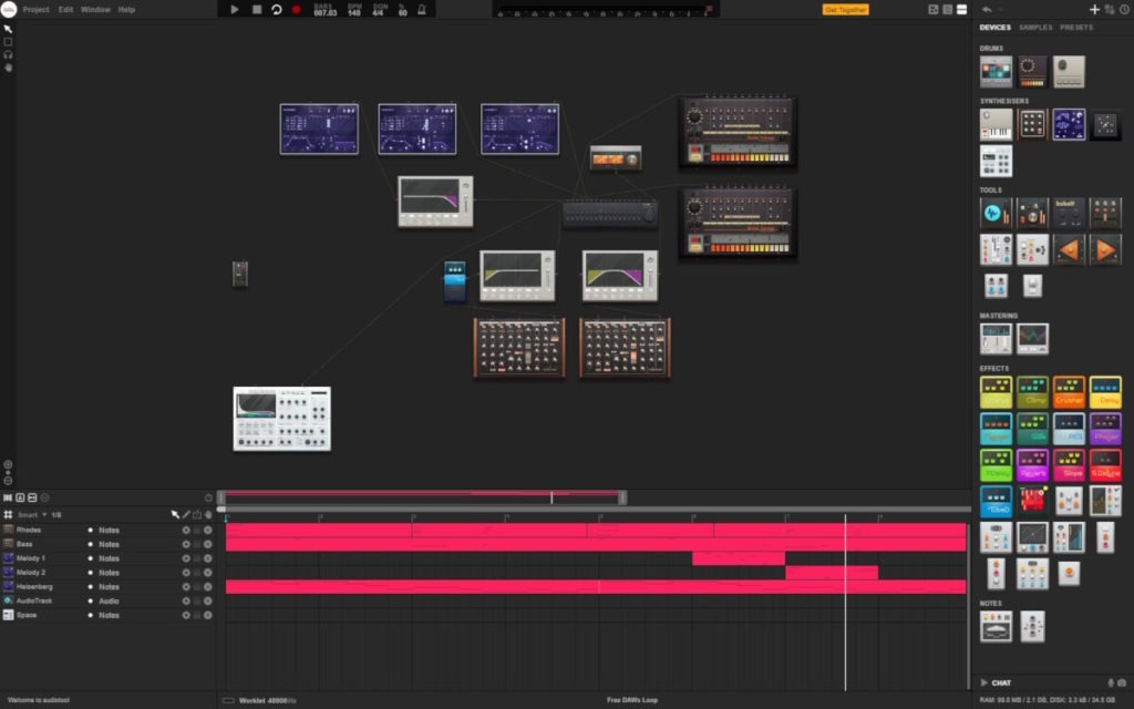 Audiotool - free online Digital Audio Workstation for Music Production