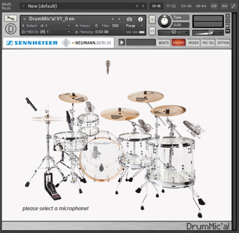 DrumMic'a! free drumset for music production