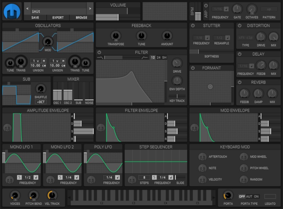 HELM free subtractive synthesizer