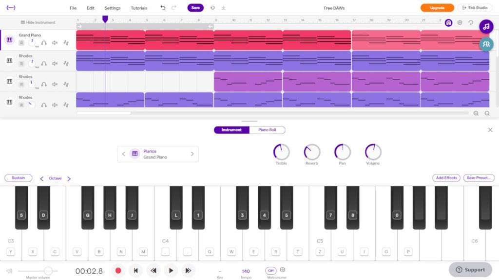 Soundtrap online Digital Audio Workstation