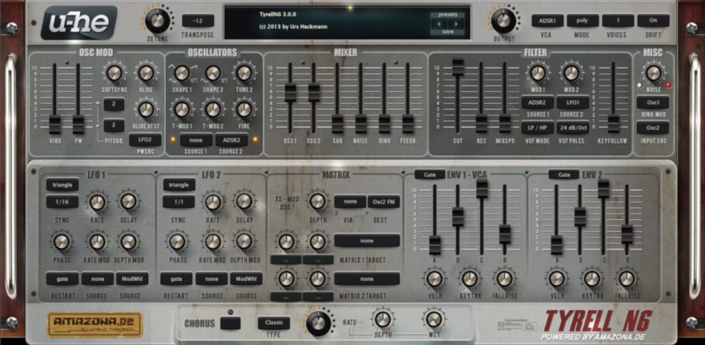 Tyrell N6 free synthesizer