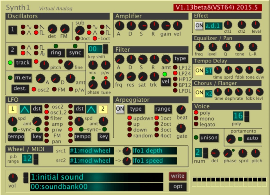 Synth1 free instrument
