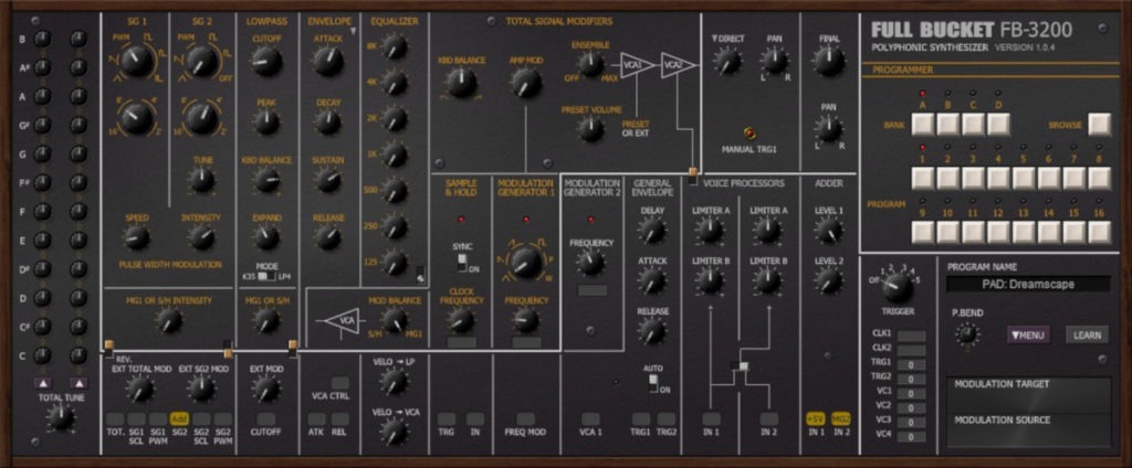 Full Bucket Music free synthesizers